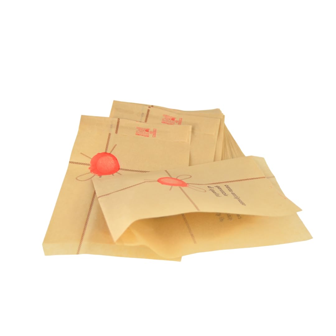 PZ 1000 SACCHETTI ANTIGRASSO 16,5 X 24 CM APERTI LATERALMENTE PER PANINI, HOT DOG, PIZZA E FOCACCIA
