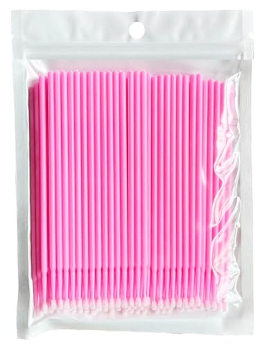 100 Pcs Micro Applicator Brushes Applicator Eye Extension Micro Make Up Mascara Brushes for Makeup Eyelash Extensions