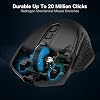 Ratón Gaming Inalámbrico Redragon M810 Pro, 10000 DPI Alámbrico/Inalámbrico con Tecla de Disparo Rápido, 8 Botones Macro, 45 Horas de Batería Confiable y Retroiluminación RGB para PC/Mac/Laptop | Sin Cables, Sin Demora, Atajos de Disparo Rápido, Retroiluminación Vibrante, Cuerpo Ergonómico Cómodo 7
