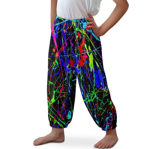 Image of Unisex Little Kids Yoga Trousers Bohemian Beach Pants Baggy Harem Activewear for Boys and Girls Age 3-10