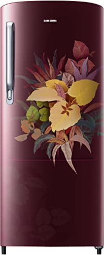 Image of Samsung 183 L, 3 Star, Digital Inverter, Direct-Cool Single Door Refrigerator (RR20C2723VF /NL, Urban Tropical Blue)