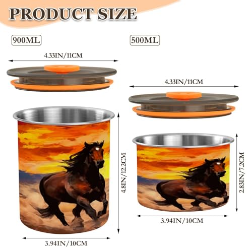 Envase Hermético de Acero Inoxidable para Café 900 ml miniatura 2