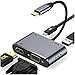 Produktbild Joe Boxer Adapter, 4 in 1 Typ C-Hub-HDMI-Dock-Adapter VGA USB VGA Multi-Port HD VGA USB3.0 und PD-Naben-Adapter für Samsung Huawei,A