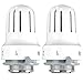 CAMWAY 2 Pcs Vanne de Radiateur Thermostatique TRV M30x1.5 Tête de Remplacement de Vanne de Radiateur pour Système de Chauffage Contrôle de la Température pour Maison et Bureau