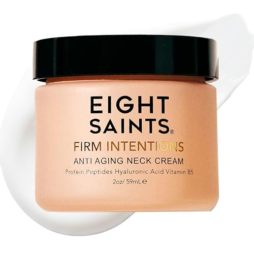 Eight Saints Firm Intentions Anti Aging Neck Cream, Natural & Organic, For Firming Skin and Reducing Wrinkles, 2 Ounces
