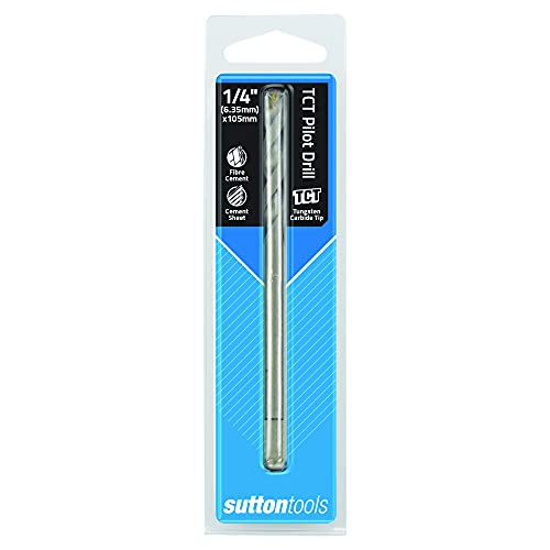 Sutton tools H104 TCT Holecutter Pilot Drill, 6.35 mm Diameter x 105 mm Length