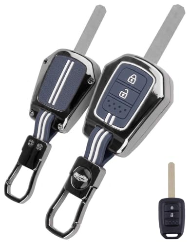 Image of Car Key Cover Compatible with Honda City, I-Vtec, I-VTEC, Amaze, WRV, CRV, Jazz Etc 2-Button Smart Key