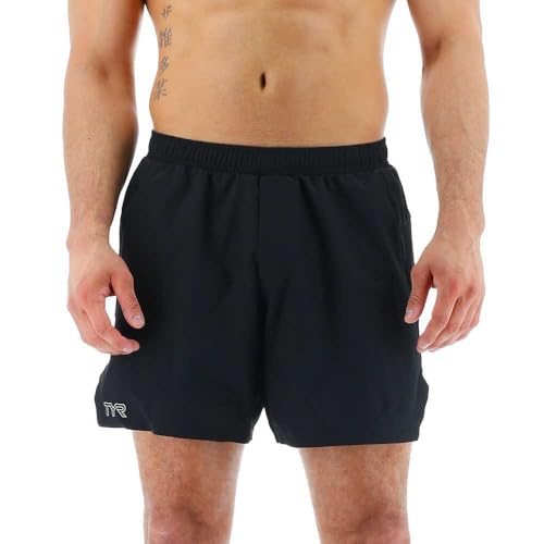 Short Momentum TYR 6 pouces sans doublure pour le sport et l'entraînement intensif masculin