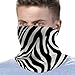 VTCTOASY Zebra Print Neck Gaiter Personalized Soft Windproof Face Covers Cozy Winter Neck Warmer Gator Scarfs Multipurpose Fashion Breathable Bandana Face Mask Scarf for Adult