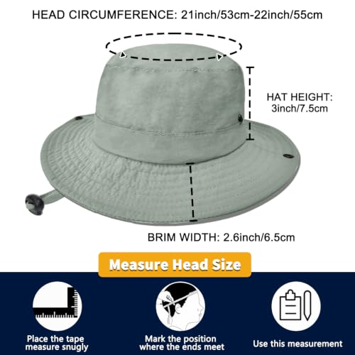 Image of Outdoor Kids Sun Hat UPF 50+ Quick Dry Foldable Bucket Hat Lightweight Adjustable Fishing Safari Hat for Girls and Boys