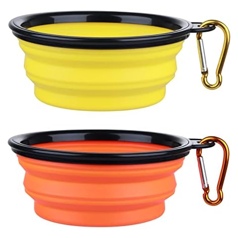 SLSON Collapsible Dog Bowls 2 Pack Cover