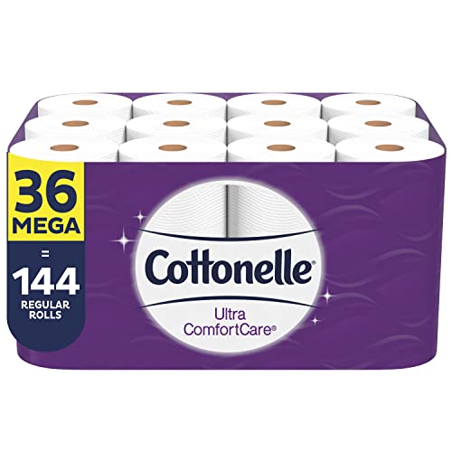 Cottonelle Ultra ComfortCare Toilet Paper, 18 Mega Rolls, Soft Bath Tissue (18 Mega Rolls = 72 Regular Rolls) Cottonelle Ultra ComfortCare Toilet Paper, 18 Mega Rolls, Soft Bath Tissue (18 Mega Rolls = 72 Regular Rolls)