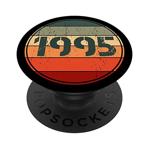 Vintage 1995 cumpleaños Pop Socket divertido 1995 cumpleaños 1995 PopSockets PopGrip Intercambiable