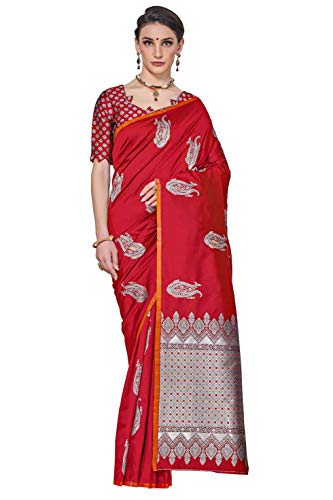 Image of Glory Sarees Women's Banarasi Silk Saree with Blouse Piece (GS Kara143 Parent)