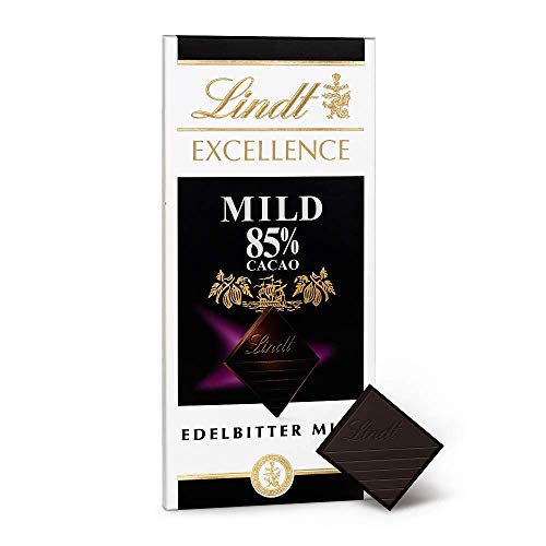 Lindt Excellence 85% Cacao milde Edelbitter-Schokolade (vegan, glutenfrei, laktosefrei) 4 x 100g – Bild 4