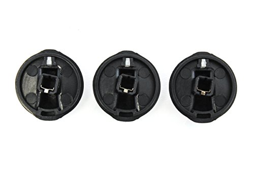 Red Hound Auto Set Of 3 Control Knobs Heater Ac Compatible With Chevrolet Geo Prizm 1993-1997 Temperature Switch Black #TOP3