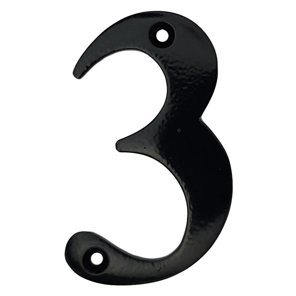 A10SHOP Doris 3-Inch Brass Metal Letters Address Signs For Houses Mailbox Numbers House Numbers For Outside House Numbers Address Sign For Outdoor Sign Door Numbers (Number 5, Satin Black) — Amazon image 10