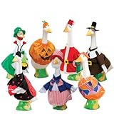 Fox Valley Traders GagglevilleTM Goose Outfits - All Seasons Holiday Bundle, Fits Large 23' H Statue