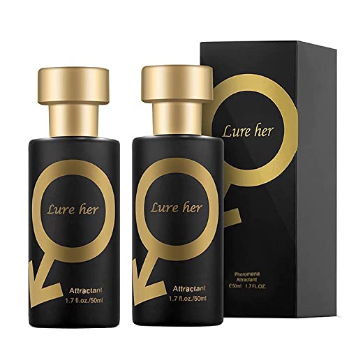 Vwlvrsco Golden Lure Perfume, Lure Her Perfume For Men, Cologne For Men Attract Women, Fresh And Natural Long-Lasting Light Fragrance (Men 2Pc) #TOP30
