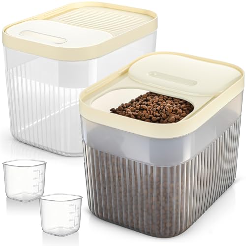 Acellegic 2 Pack Airtight Dog Food Storage Container 10 Lbs