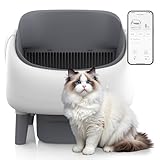 Open-Top Self Cleaning Litter Box, Automatic Cat Litter Box with APP Control, Integrated Safety Protection, Includes Trash Bags