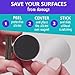Papercode Magnetic Clips for Whiteboard & Fridge - 12 Pack Scratch-Free Refrigerator Magnet Clips Heavy Duty for Organizing & Decorating Kitchen or Office with Free Notepad