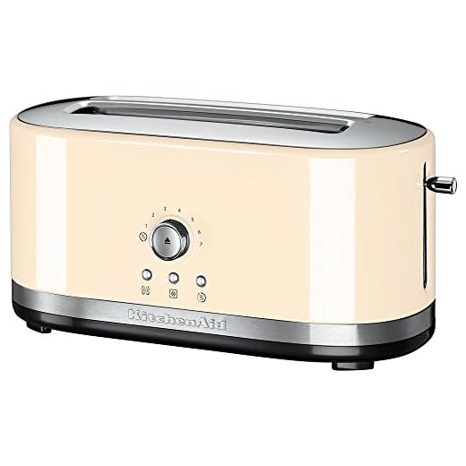 KitchenAid 5KMT4116 2rebanada(s) 1800W Crema de color - Tostador (2 rebanada(s), Crema de color, Metal, 1800 W, 420 mm, 196 mm)