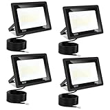 Jiubiaz LED Strahler Außen 50W, 3000K/4000K/6500K LED-Strahler Dimmbar...