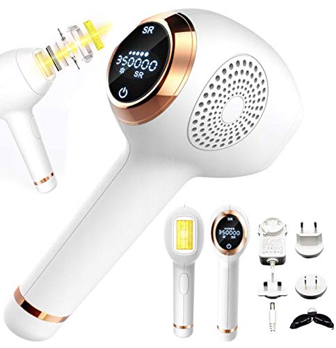 Cromos T-011i - Depiladora láser – 5 niveles de potencia – LCD táctil – Sensor de piel integrado – 350000 flashes – Pantalla de aplicación 4,8 cm² – 2 modos – Dispositivo de depilación