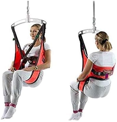 Fushida Lift Sling, Commode Patient Lift Slings Medical Transfer Sling for Patients Shower Bath, Large Toileting Sling, Lift Sling for Elderly Bariatric, Divided U Slings