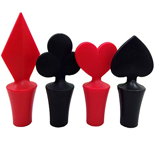Weinstopper Silikon Bier Silikon Weinverschluss Bier Weinflaschenverschluß Silikon Weinflaschenverschluss Wiederverwendbar Stöpsel Silikon Flaschenverschluss Für Rotwein Wein Champagne Bie 4Pcs