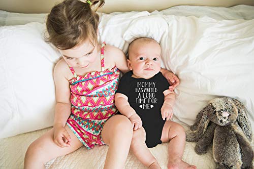 AW Fashions Mommy Has Waited A Long Time For Me Baby Bodysuit Funny Cute Unisex Newborn Outfit Boys Girls3