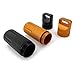 Silfrae Military Level Waterproof Airtight Life Capsule, Seal Bottle, Match Case Camping Essentials Tool, Outdoor EDC Survival Storage Container, Dry Box Battery Case. (Black/Orange-10cm 2pcs)