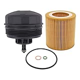 NewYall Engine Oil Filter Housing Cover Cap with Oil Filter for BMW E60 E70 E90 E93 F10 F30 128i