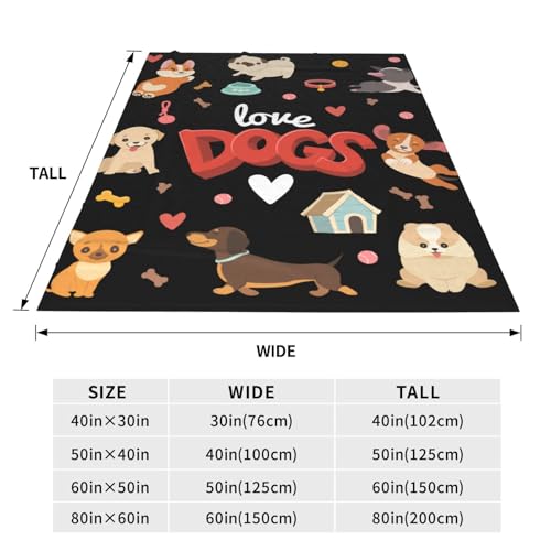 Dog-Blanket-for-Adults-Kids-Puppy-Blanket-Gifts-60-x-50-Flannel-Pug-Dachshund-Corgi-Throw-Blanket-for-Bed-Living-Room-Sofa-Couch-Soft-Warm-Lightweight-Cozy-Dog-Pet-Decor - Cucciolini Doodles   Dog-Blanket-for-Adults-Kids-Puppy-Blanket-Gifts-60-x-50-Flannel-Pug-Dachshund-Corgi-Throw-Blanket-for-Bed-Living-Room-Sofa-Couch-Soft-Warm-Lightweight-Cozy-Dog-Pet-Decor