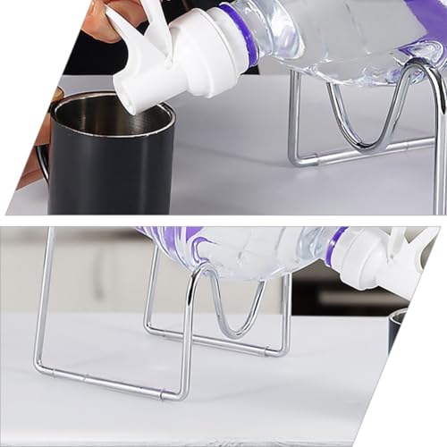 Support léger en inoxydable pour bouteille eau argenté - 4