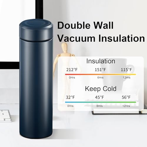 17oz-Stainless-Steel-Water-Bottles-Slim-Water-Bottle-Thermo-Water-Bottle-Insulated-Water-Bottle-Keep-Hot-for-12-Hrs-Cold-for-24-Hrs-for-Coffee-DrinksBlue