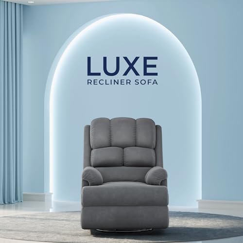 Image of The Sleep Company Luxe Motorised Recliner Sofa | Patented SmartGRID Technology | German Engineered Mechanism | 1 Seater - Superior Seat Comfort | Premium Upholstery | Grey | Free Installation