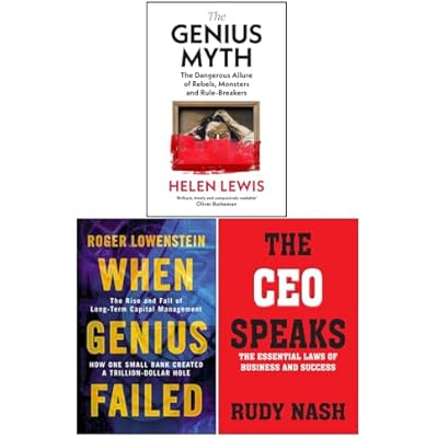 The Genius Myth, When Genius Failed & The CEO Speaks 3 Books Collection Set