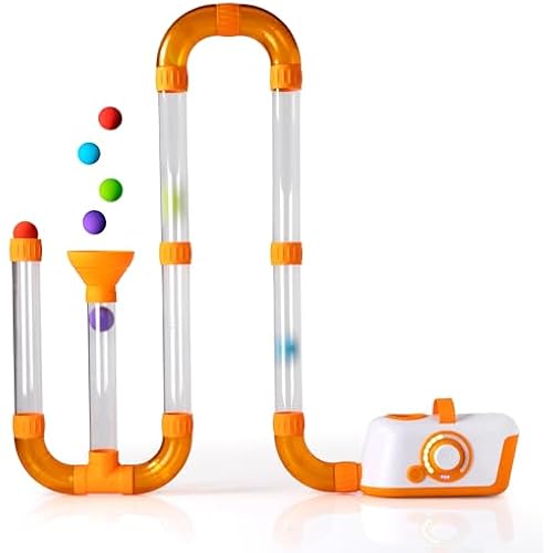 Fat Brain Toys The Original Air Toobz, Air-Powered STEM Building Toys for Kids & Teens, Kids Building Toys, STEM Toys for 3+ Year Old