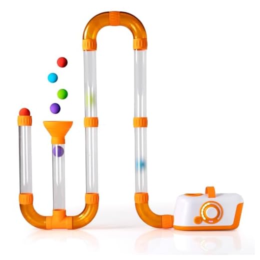 Fat Brain Toys The Original Air Toobz, Air-Powered STEM Building Toys for Kids & Teens, Kids Building Toys, STEM Toys for 3+ Year Old