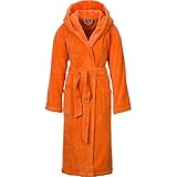 Egeria Odessa kumquat Kapuzenmantel L 100% Baumwolle Zero Twist Bademantel