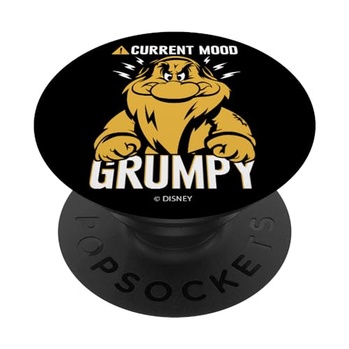 Image of Disney Snow White Dwarf Grumpy Current Mood Grumpy PopSockets Swappable PopGrip