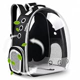 Genérico Mochila Cápsula para Mascotas, Burbuja Transparente, transportadora Gatos, Gatos y Perros Pequeños, Transportín Transpirable Aprobado por Aerolíneas