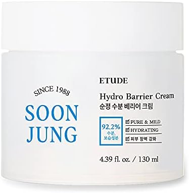 Etude House Soonjung Hydro Barrier Cream BIG SIZE 130ml (New Version) | Moisturizing and soothing cream | Korean Skin Care | Care Solution for sensitive skin | K-Beauty