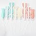 Benvo Party Hanging Fans Peach Cream Tissue Paper Fan Party Decorations for Birthday Bridal Showers Baby Showers Graduation Events Wedding Party Accessories, Set of 8