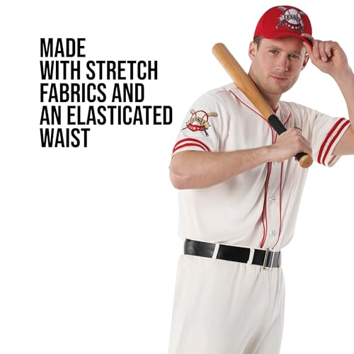 Morph Adult Baseball Costume Men League Coach Outfit Baseball Halloween Costumes For Men XL