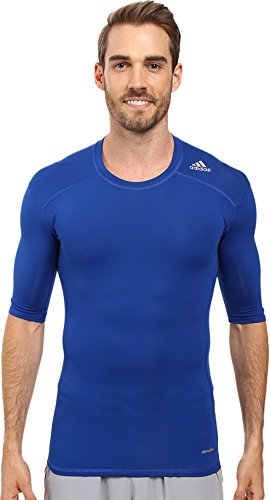 adidas Men's Training Techfit Base Tee, Collegiate Royal, Medium