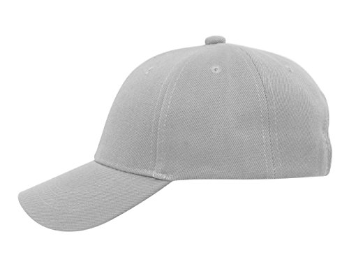 Topheadwear Blank Youth Baseball Adjustable Hook And Loop Hat - Grey #TOP2