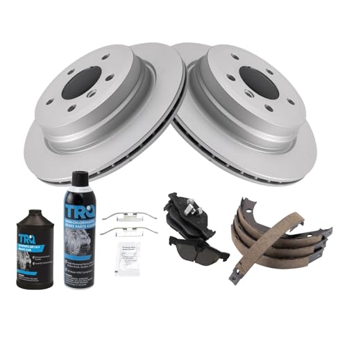 Image of TRQ Rear Brake Pad & Rotor Kit Compatible with 2007-2015 BMW 328i 328i xDrive 328xi X1